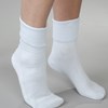 3-Pack Womens White Cotton Diabetic Socks