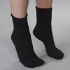3-Pack Womens Black Cotton Diabetic Socks