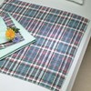 Plaid Absorbent Bed Pad